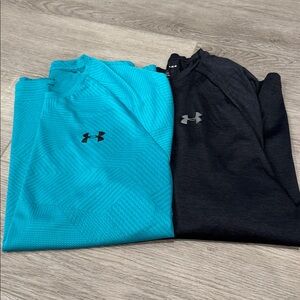 Under Armour Performance Tees - Turquoise & Black